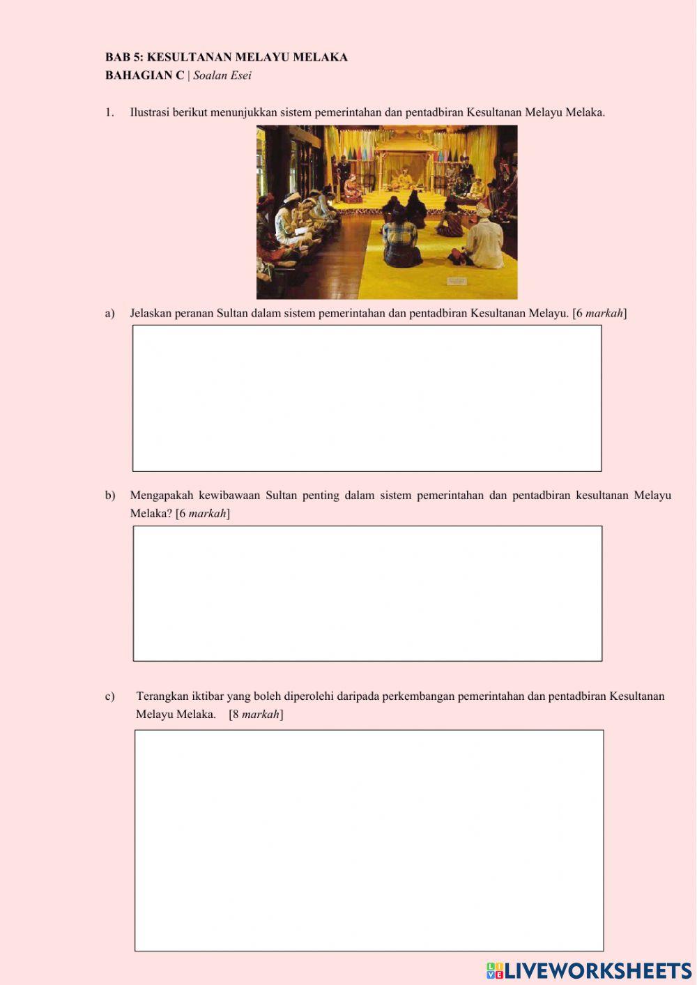 Bab 5:Kesultanan Melayu Melaka