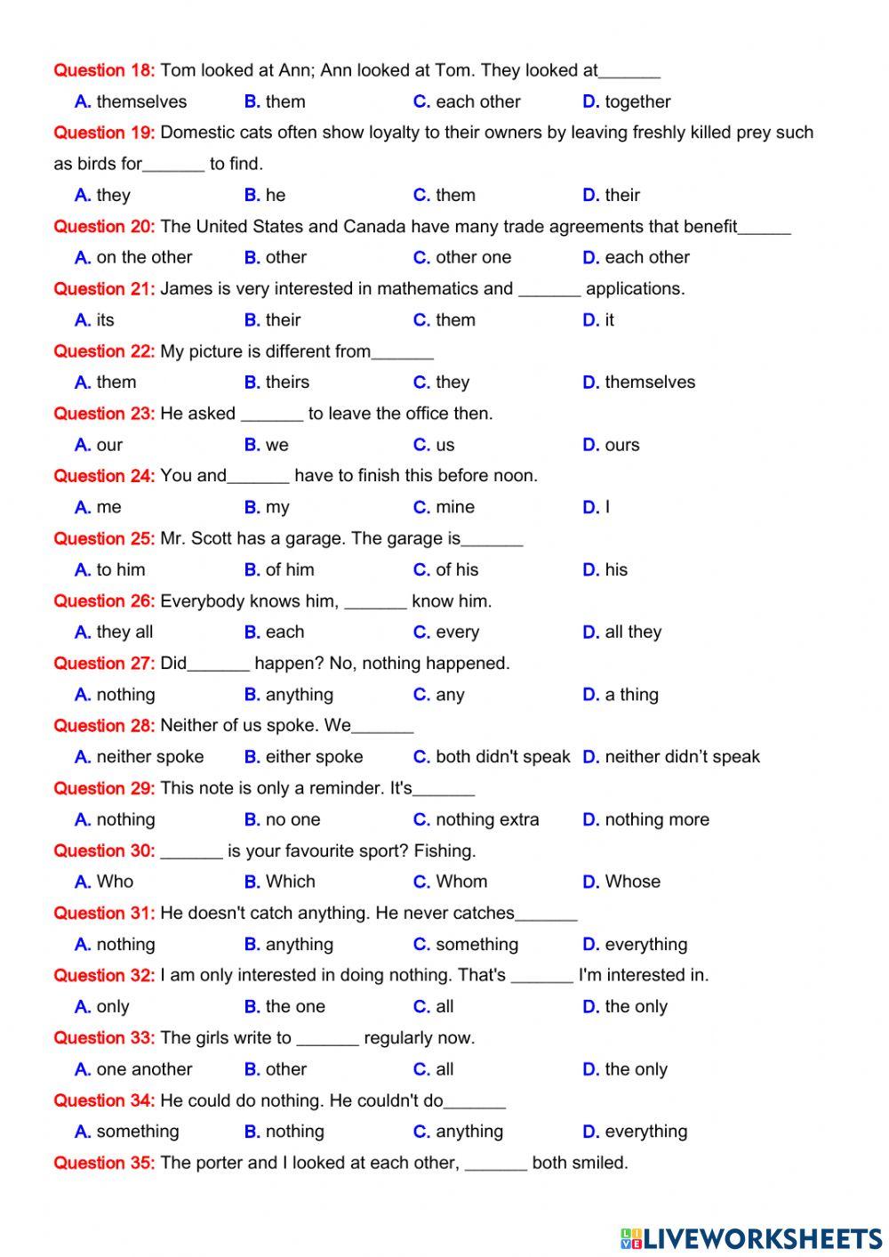 Đại từ phần 2