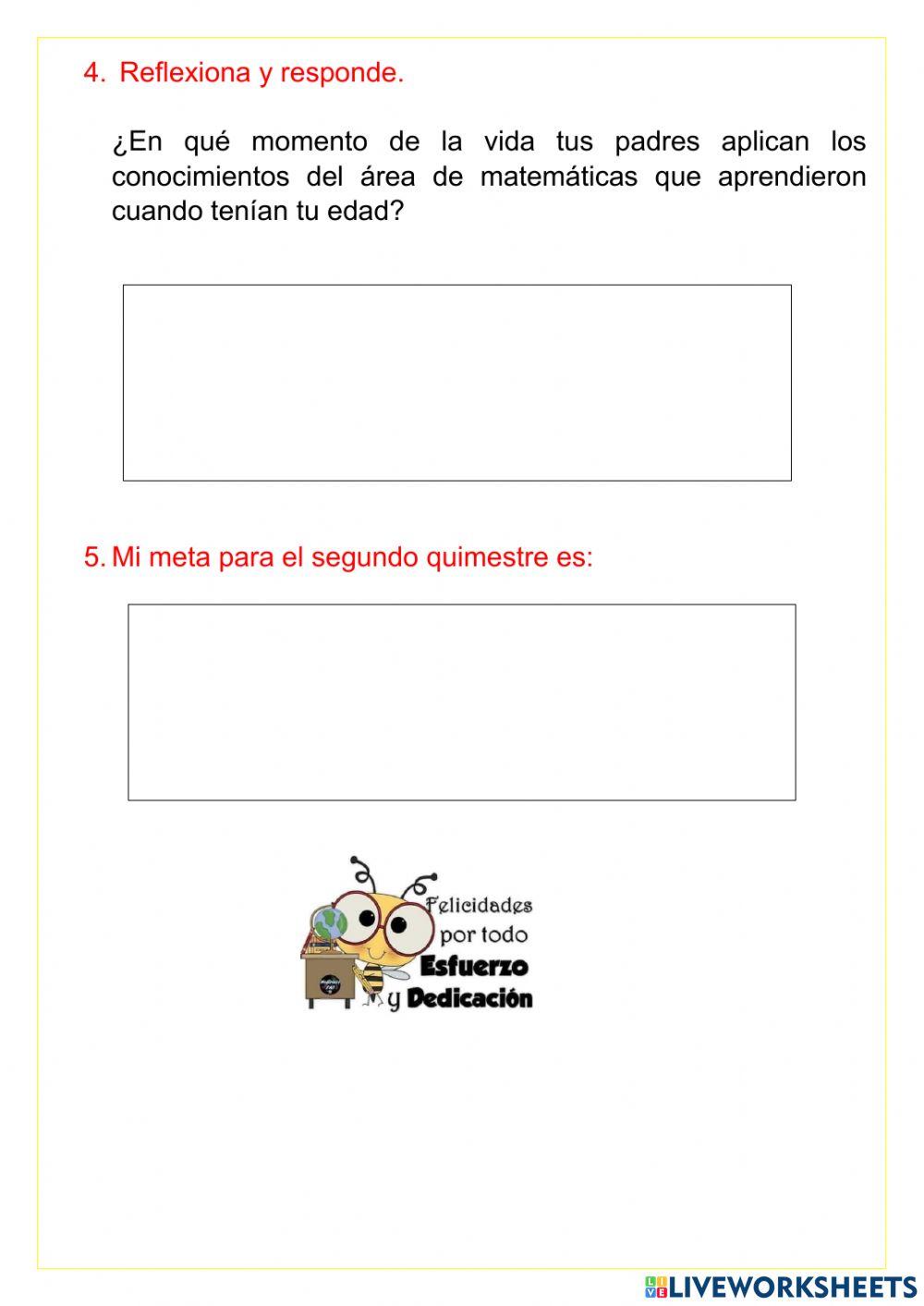 Evaluación quimestral