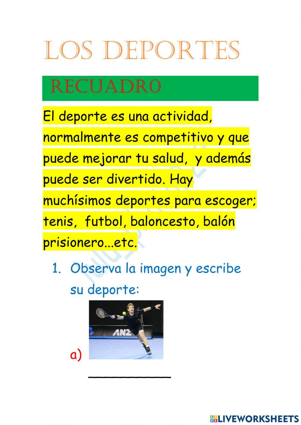 Los deportes