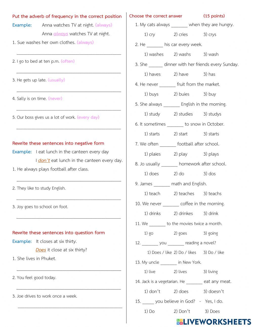 Present Simple Tense