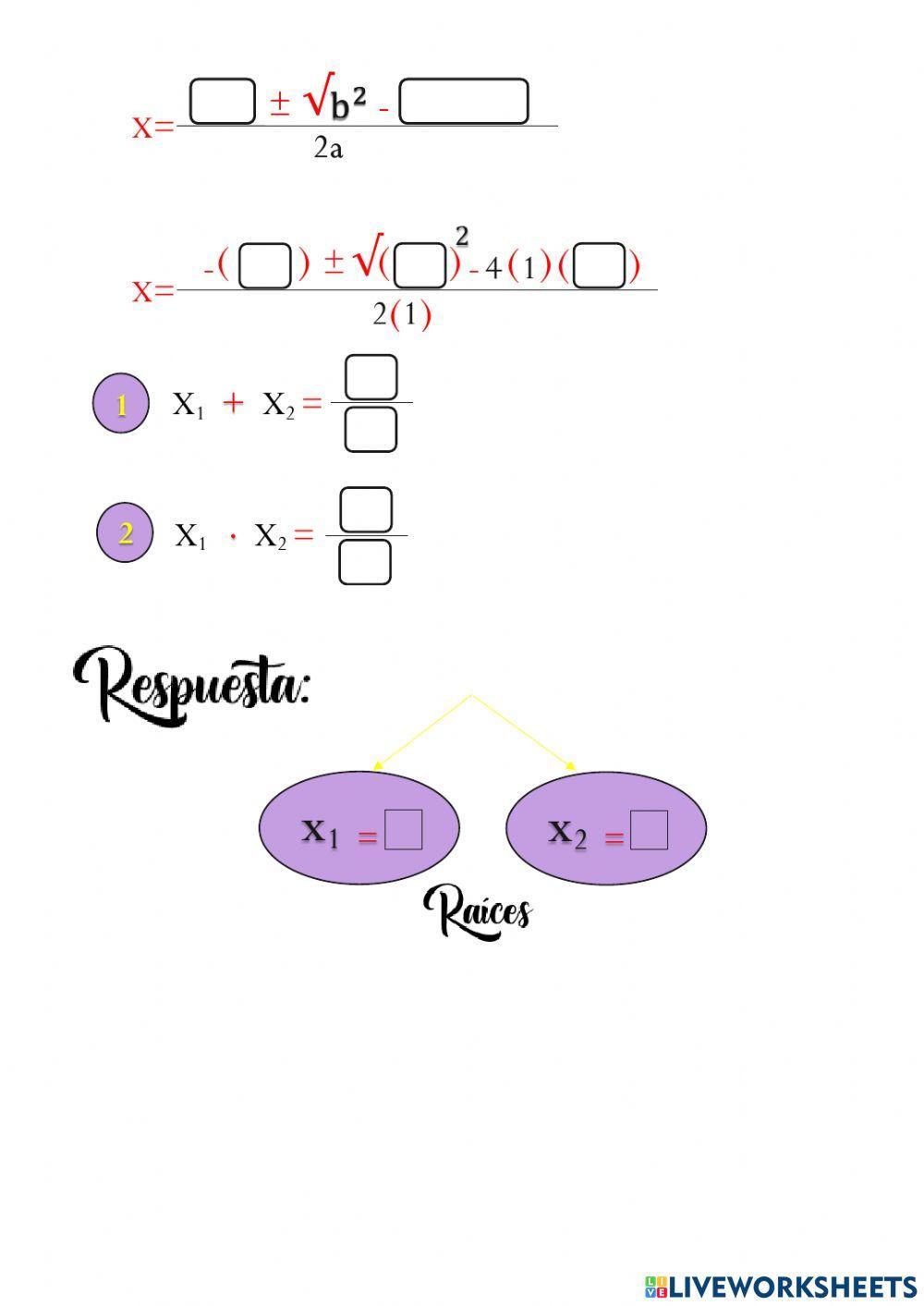 Ecuaciones de Segundo Grado