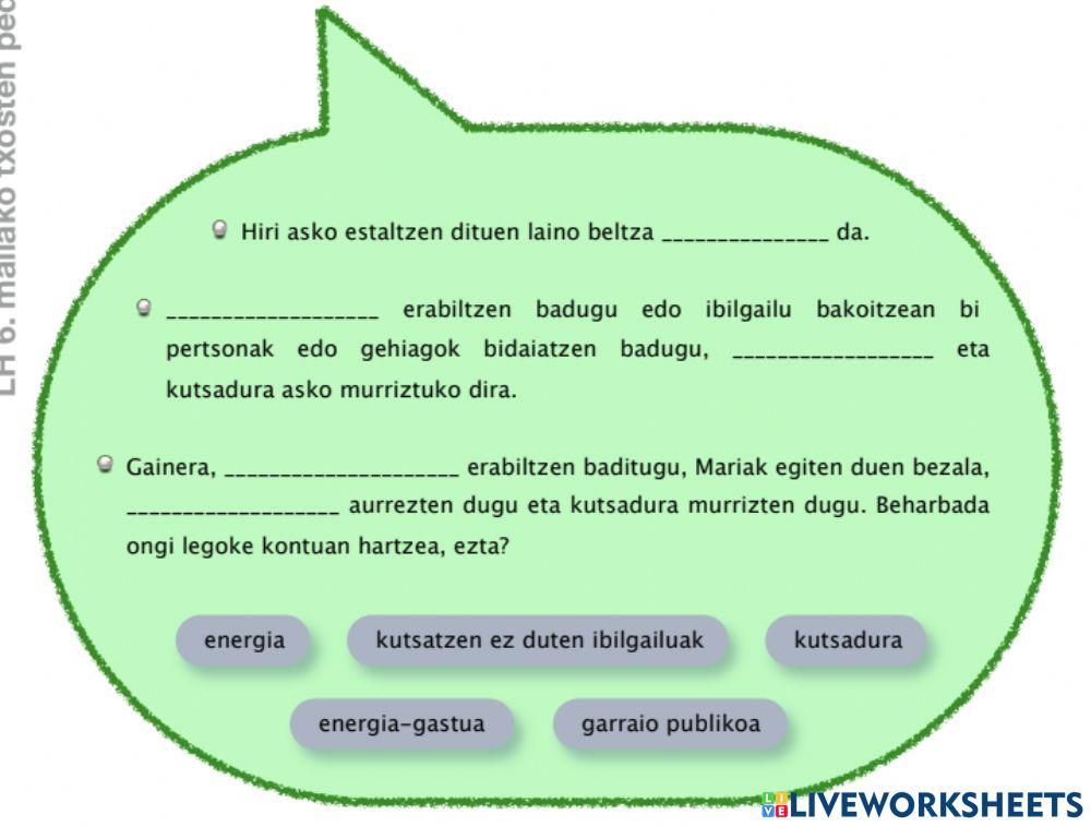 Energiaren erabilera 2