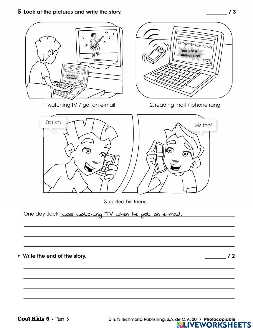 Test 5 Unit 5 6th Grade Cool Kids