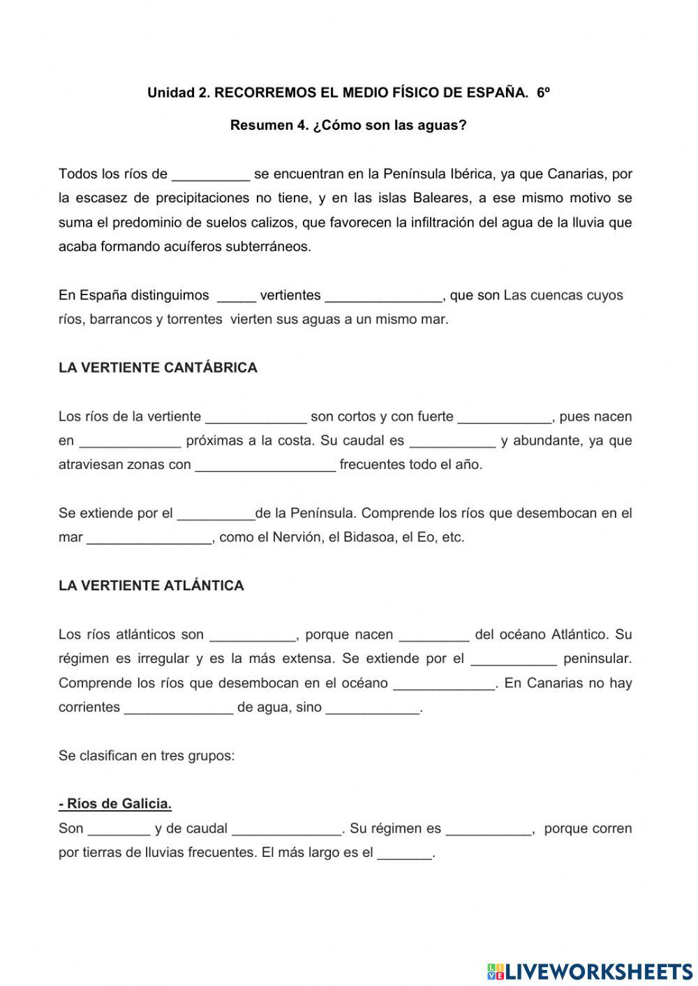 ¿Cómo son sus aguas?