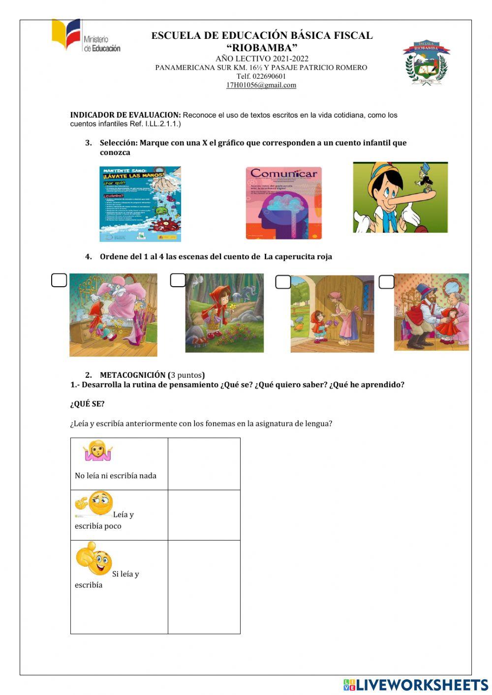 Examen lengua y literatura