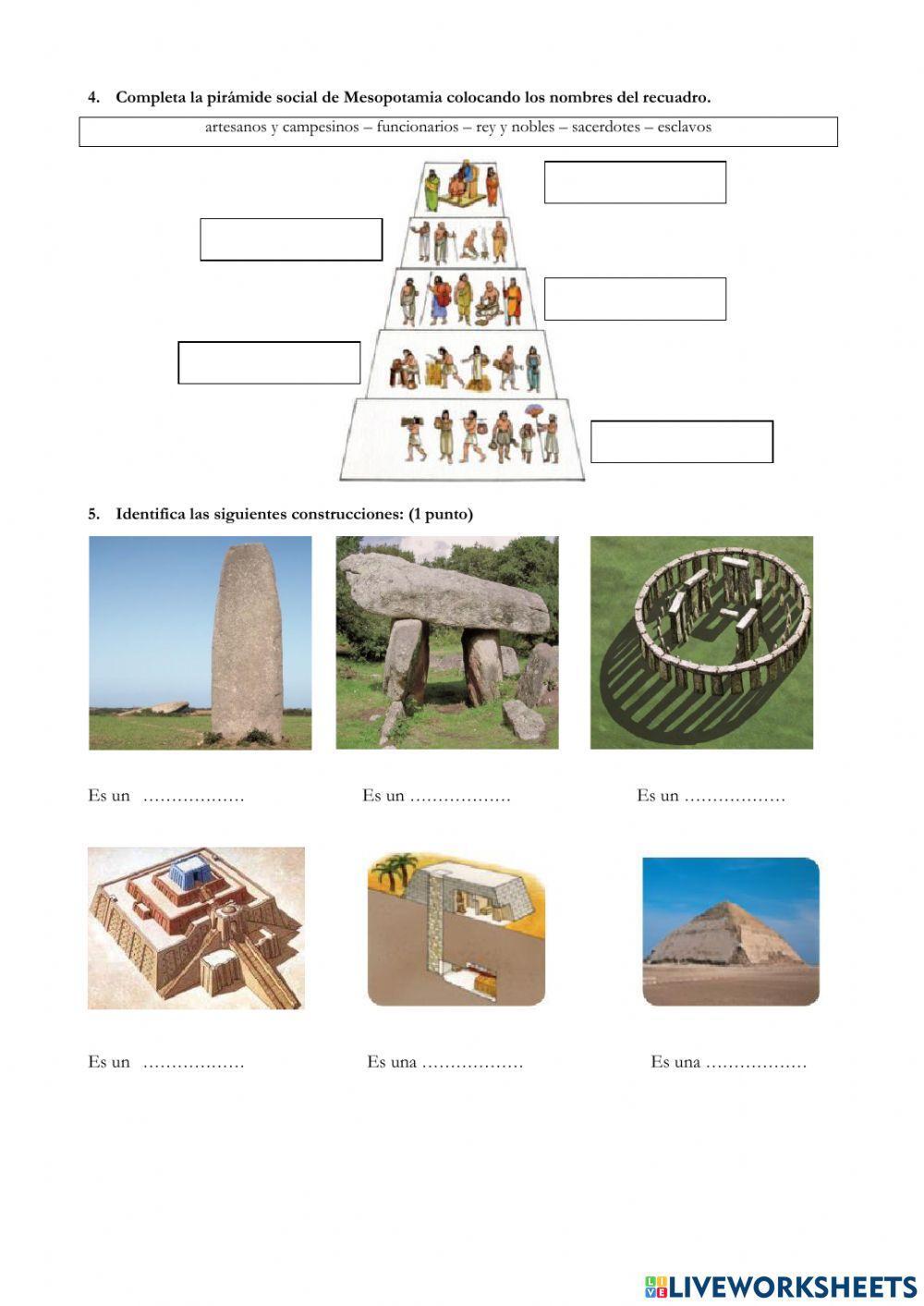 Prehistoria, Egipto y Mesopotamia