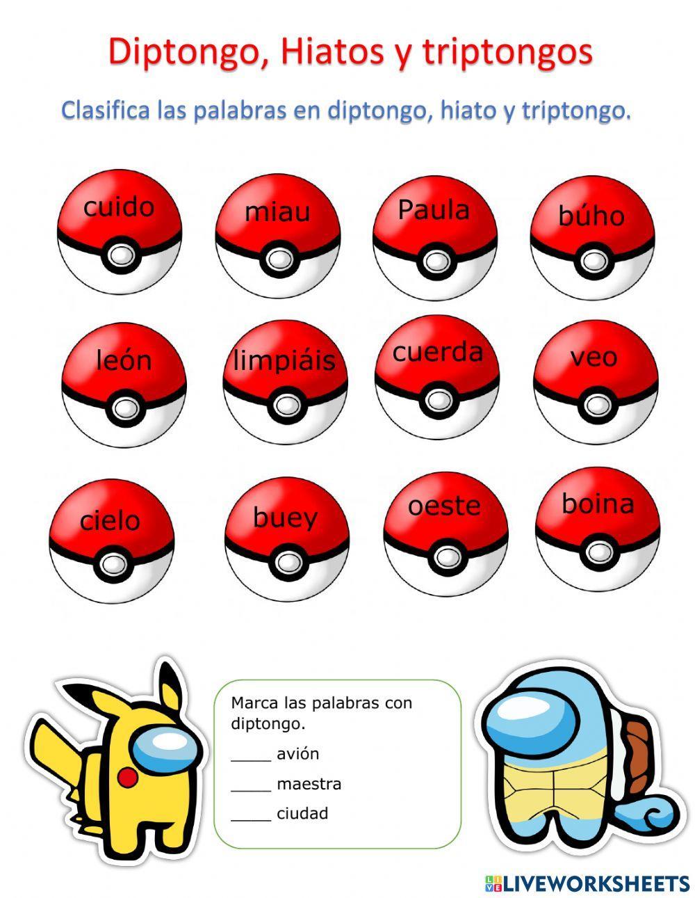Diptongo, hiato y triptongo Diptongo, hiato y triptongo
