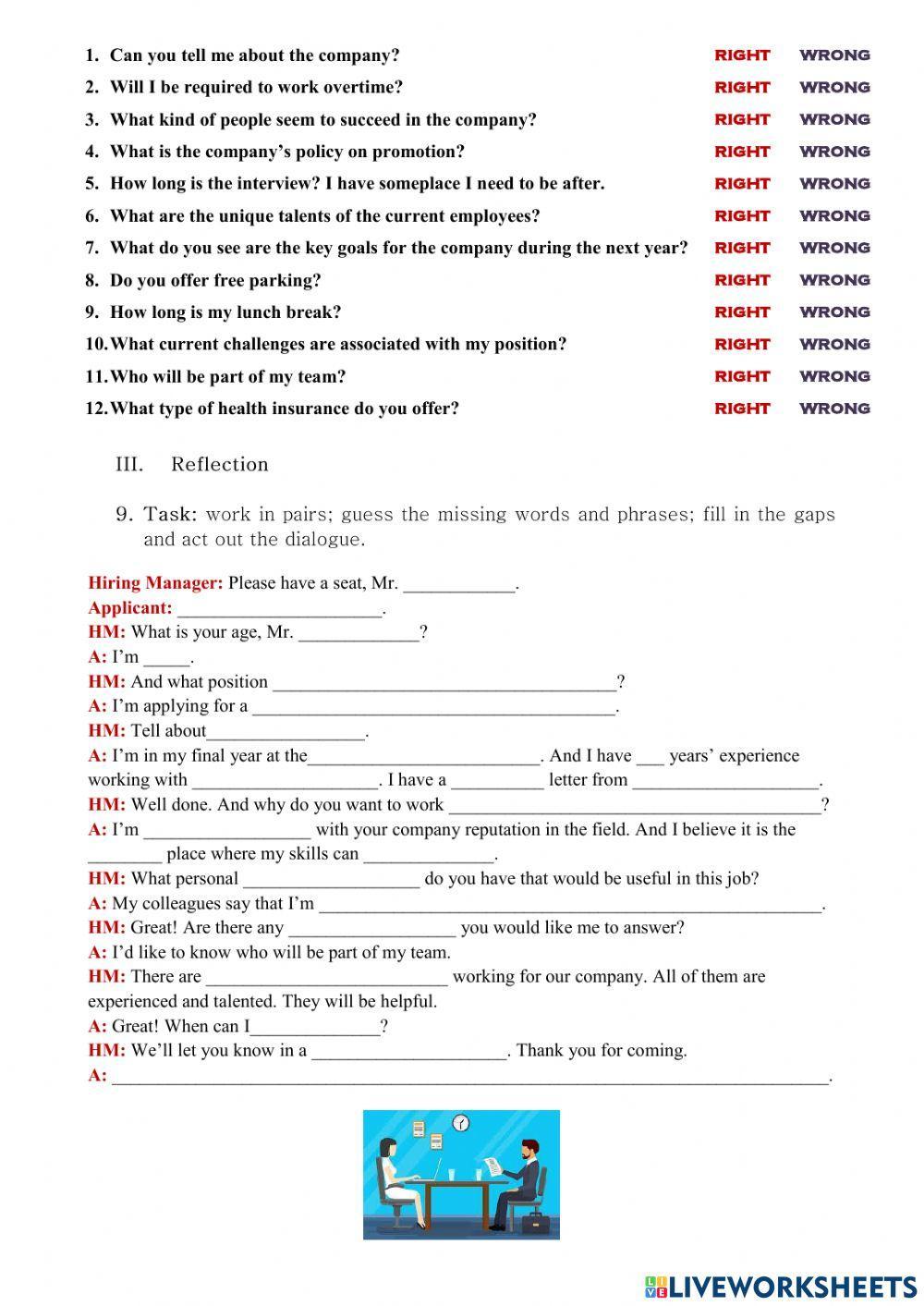 Curriculum Vitae. Job Interview.