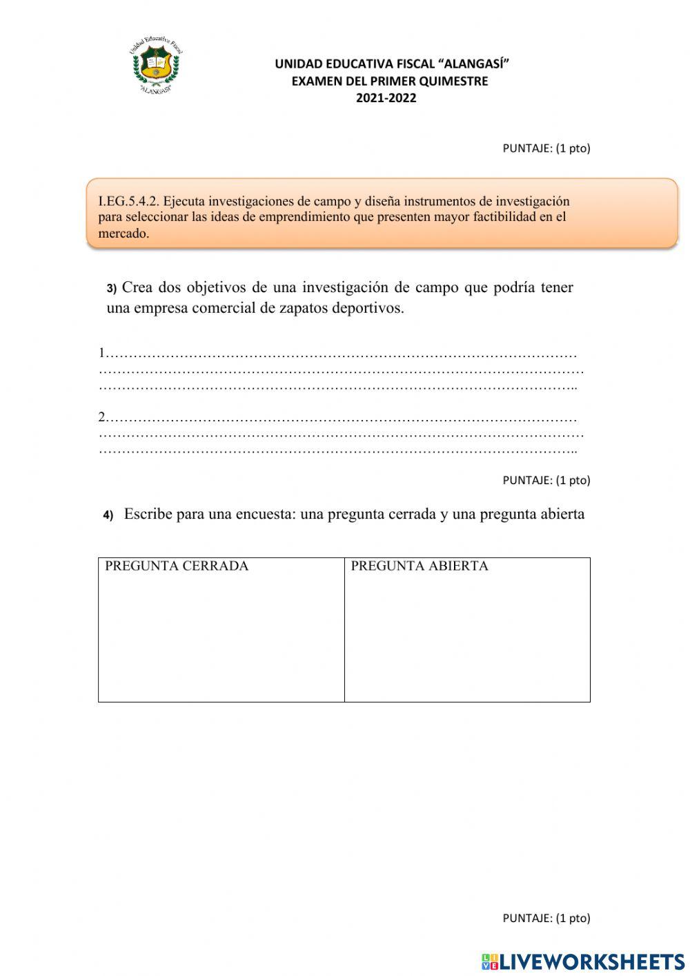 Examan segundo emprendimiento