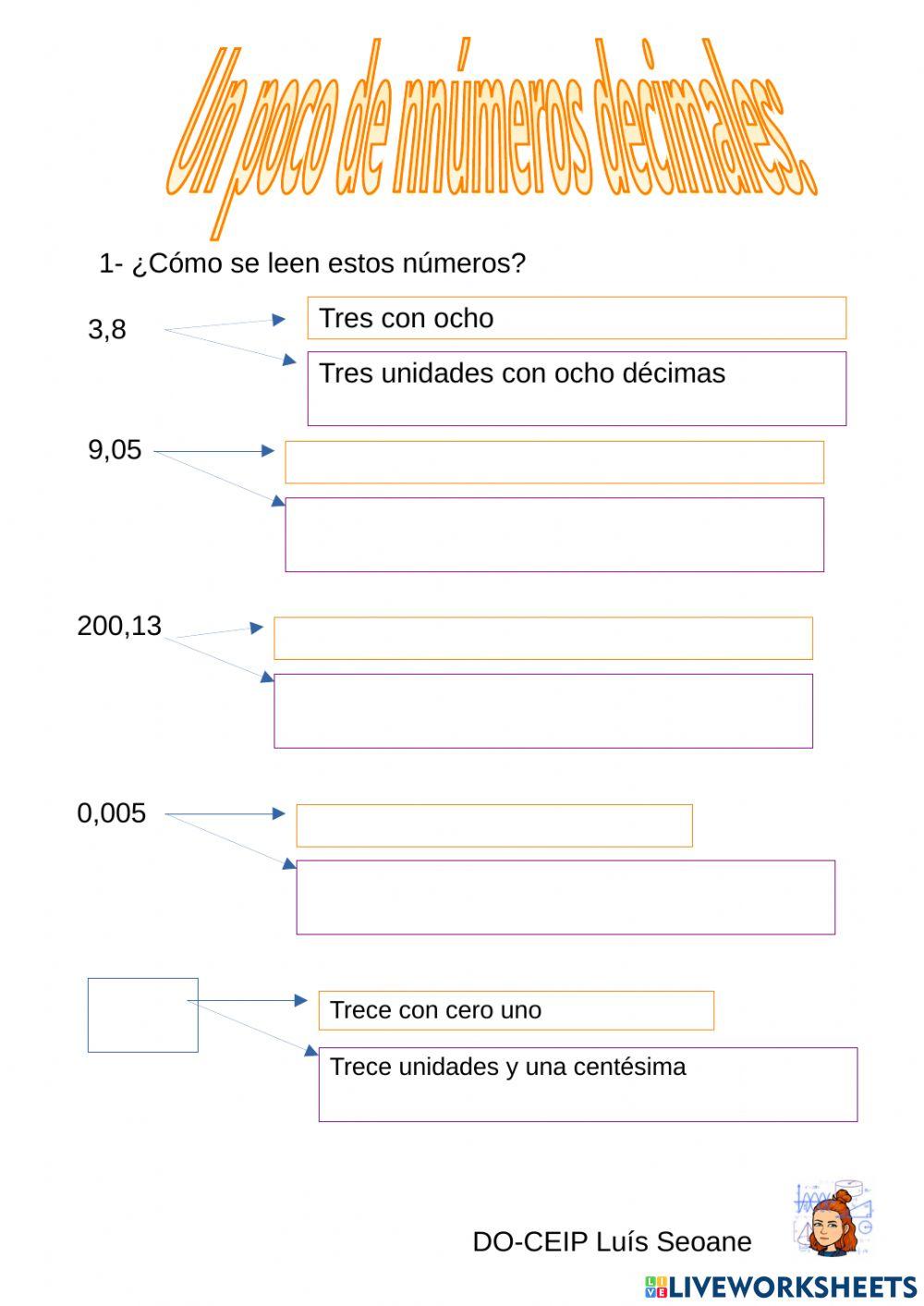 Repaso decimales