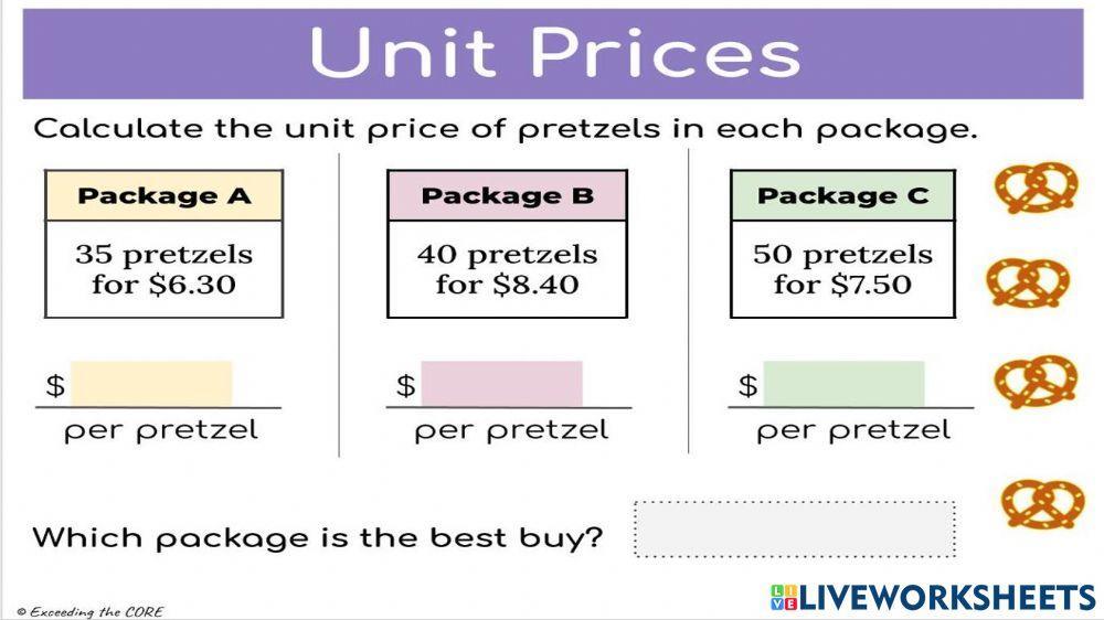 Unit price