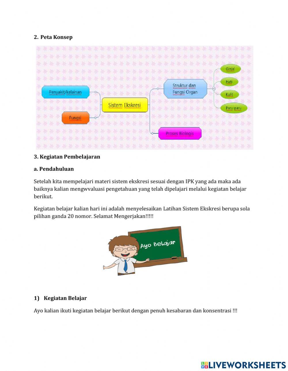 Latihan Soal Sistem Ekskresi