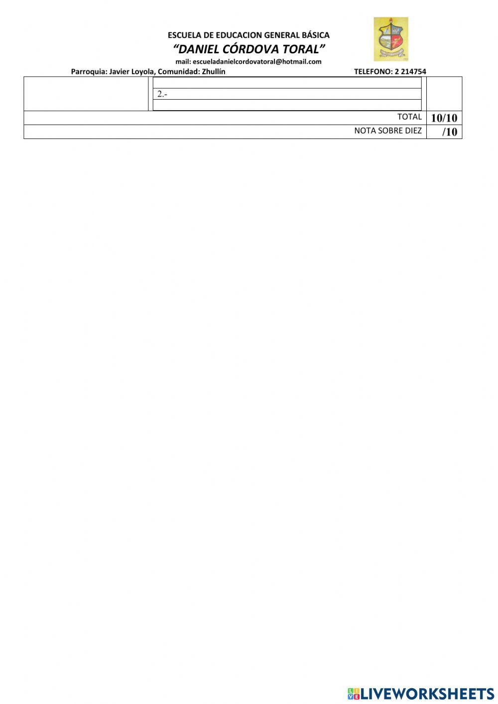 Examen de estudios sociales ac