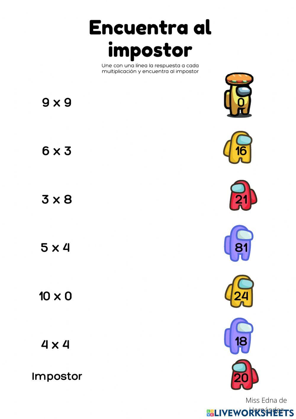 Tablas de multiplicar