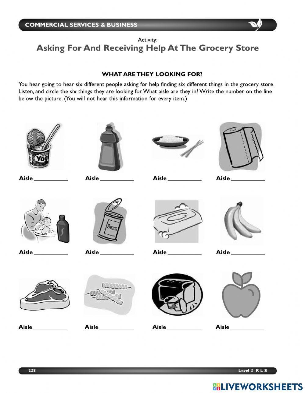 Asking for Help at the Grocery Store