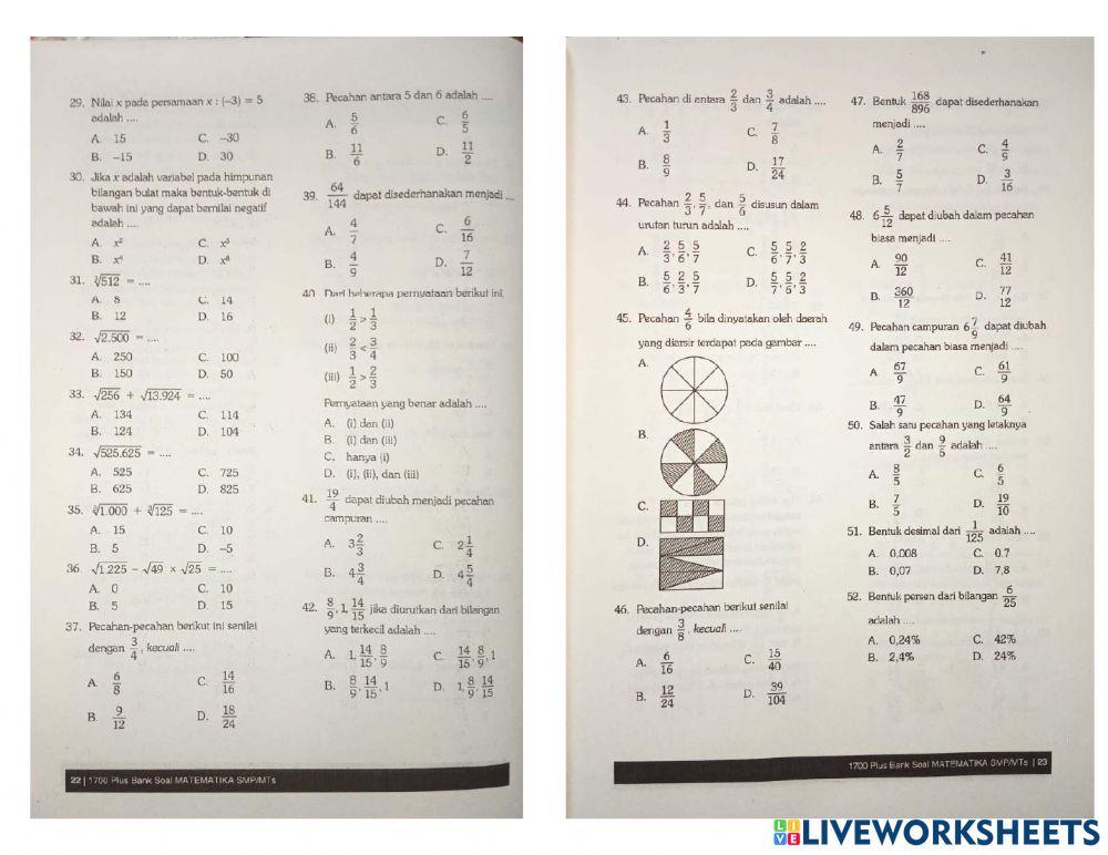 Matematika bab 1 bilangan dan operasinya