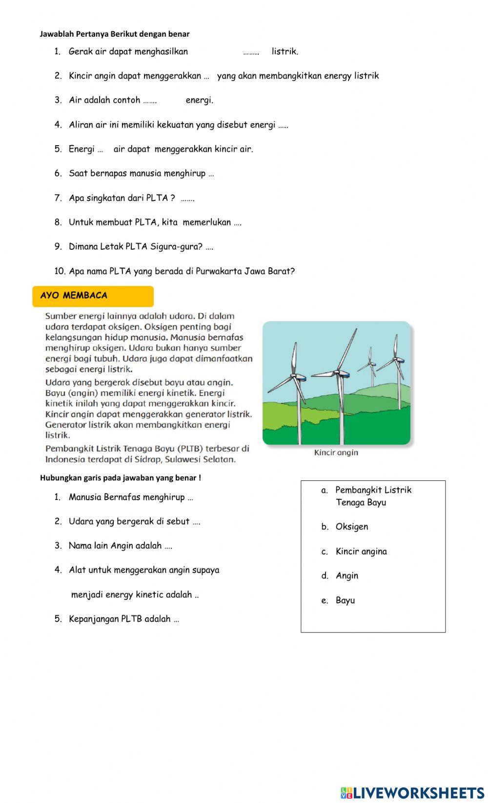 Penilaian harian tema 6 st 1 pb 4