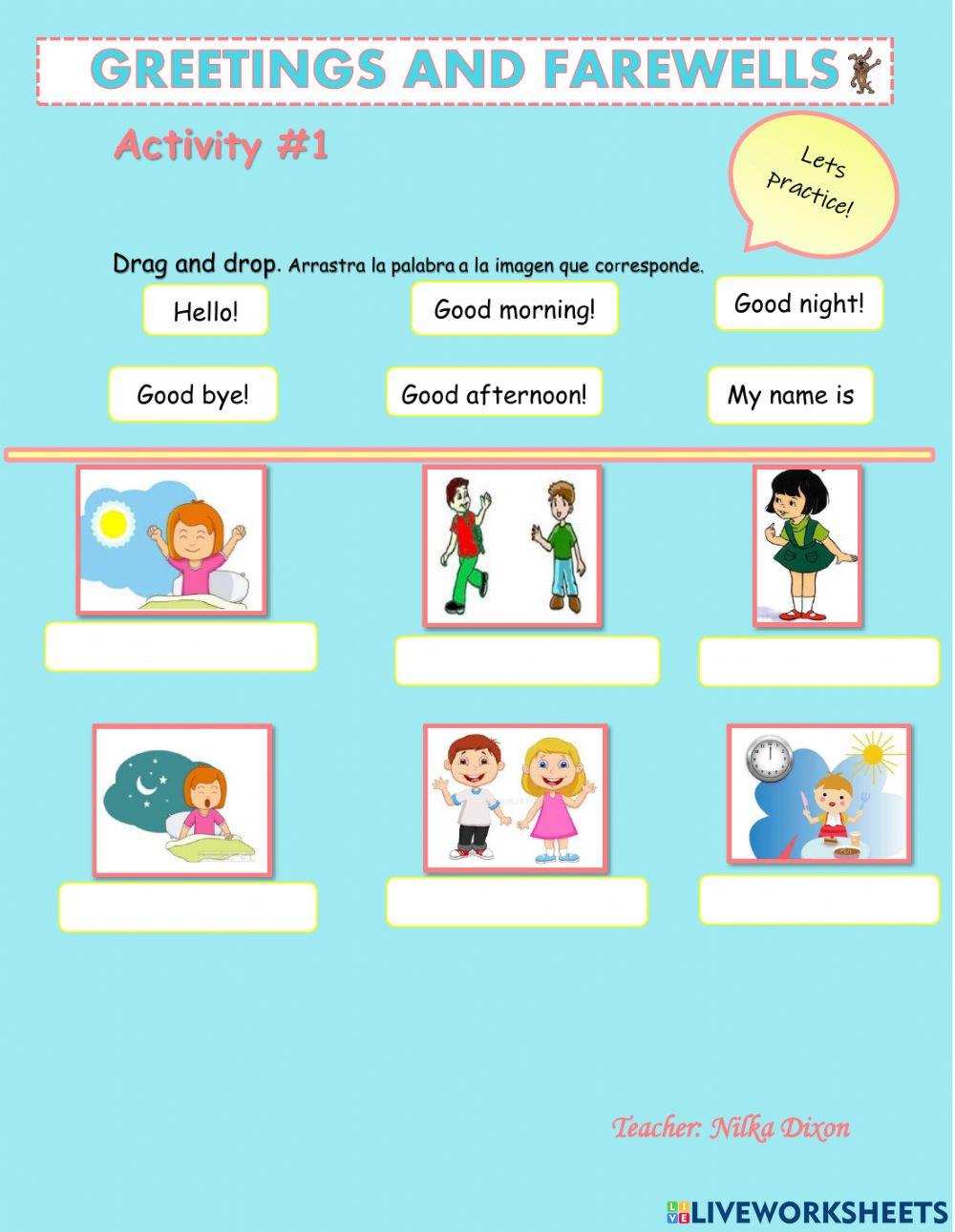 Greeting and farewells