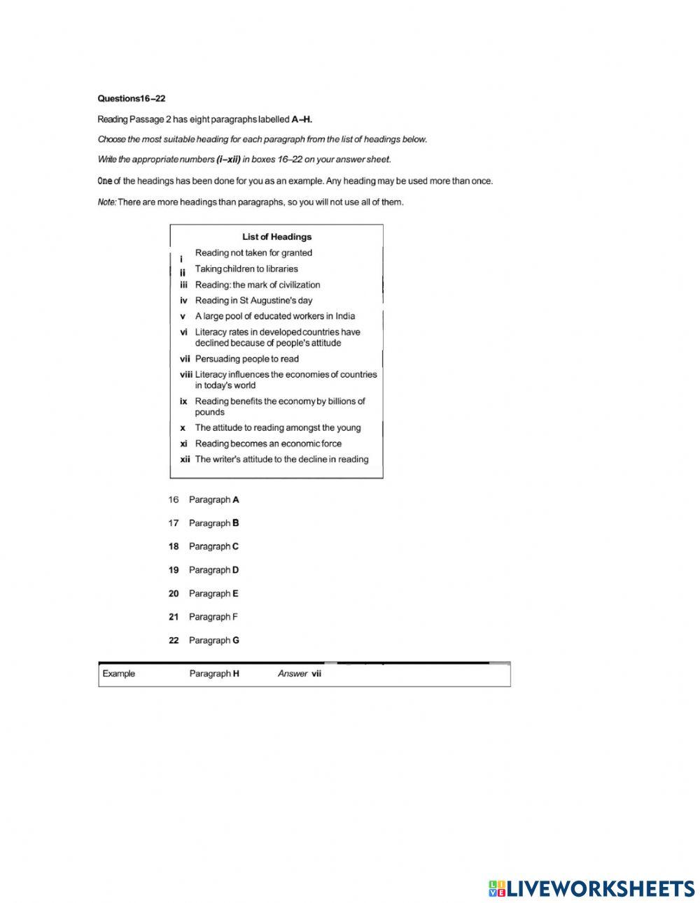 Reading Practice 4 Unit 2