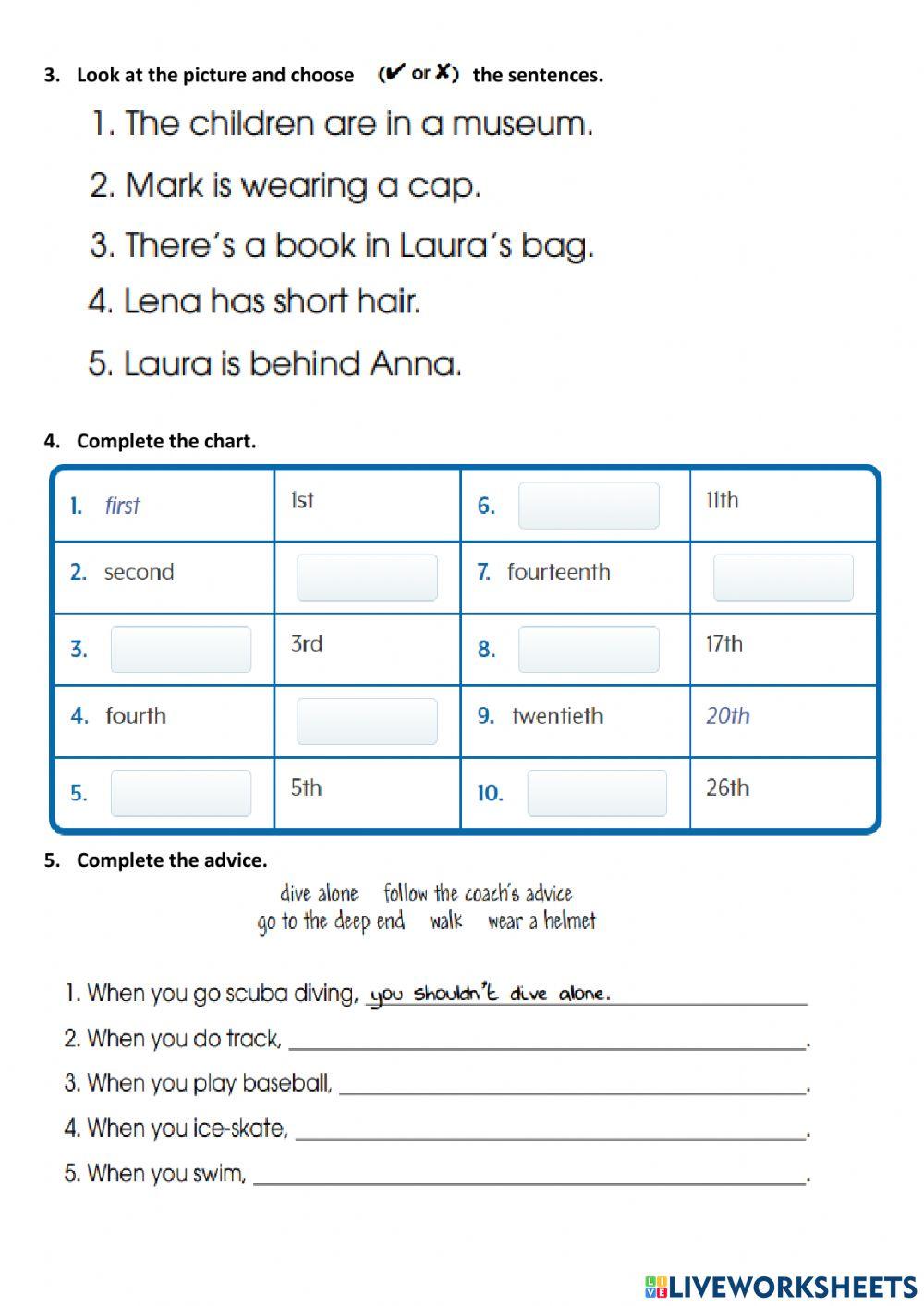 Evaluation test of 2nd partial 2nd term