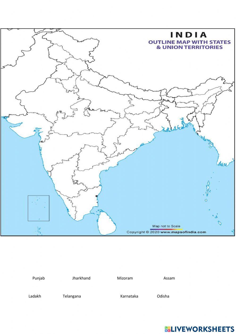 Map work activity Live Worksheets - 202100649261038050001 