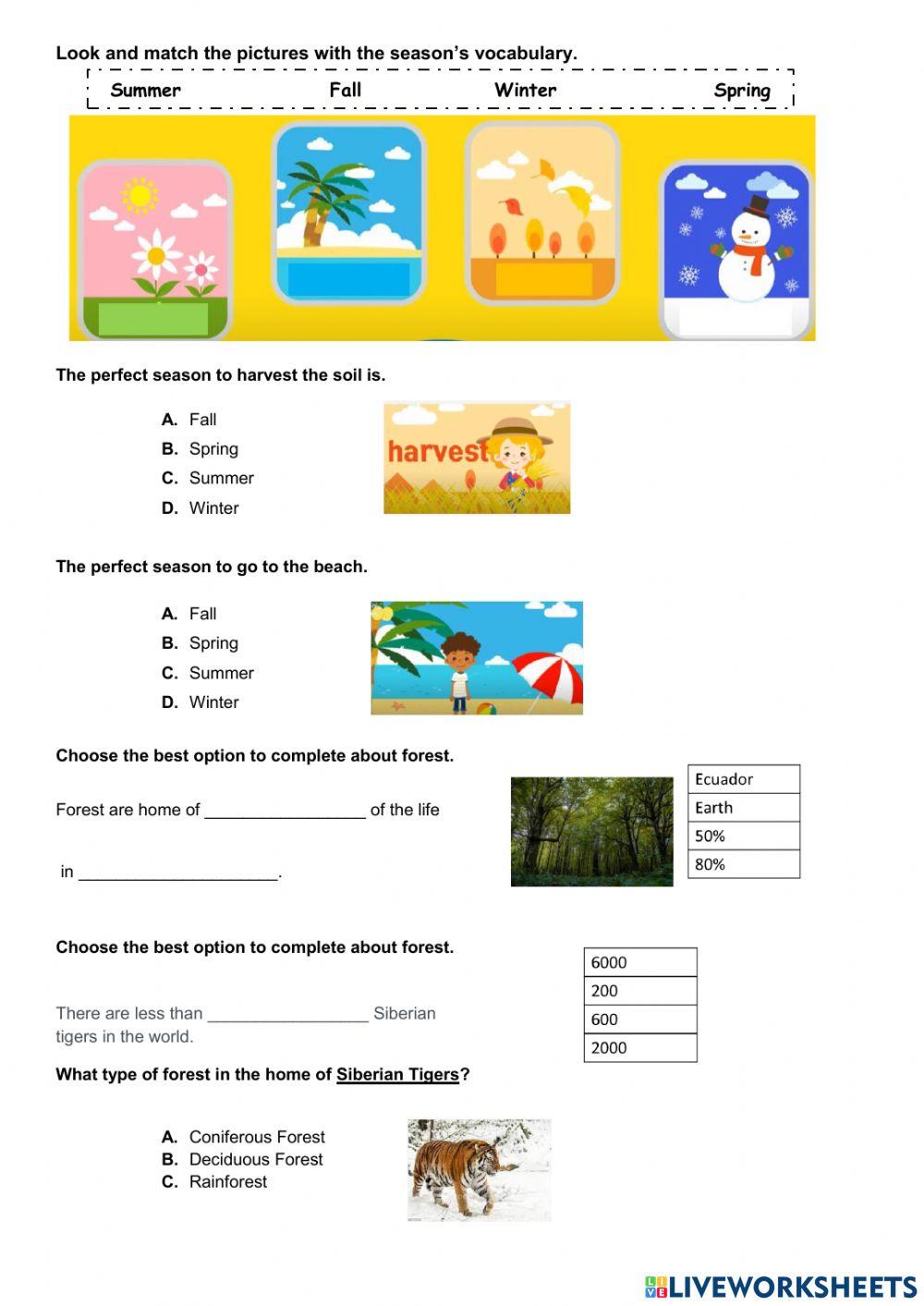 Repaso de science 4th