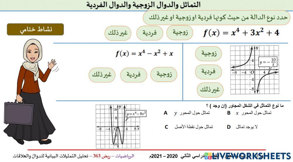 تحليل التمثيل البياني للعلاقات والدوال