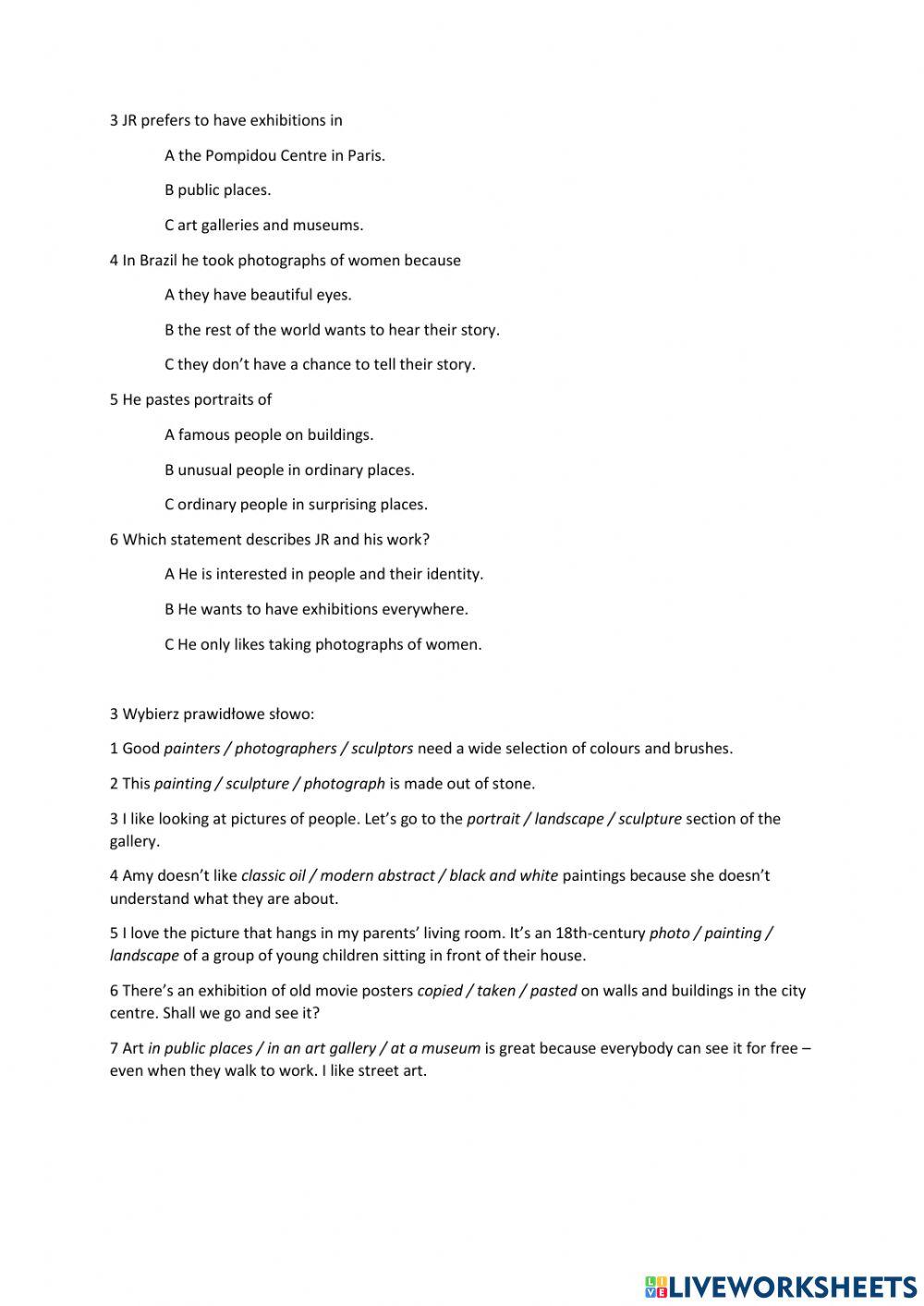 Focus 2 Pearson listening unit3.3