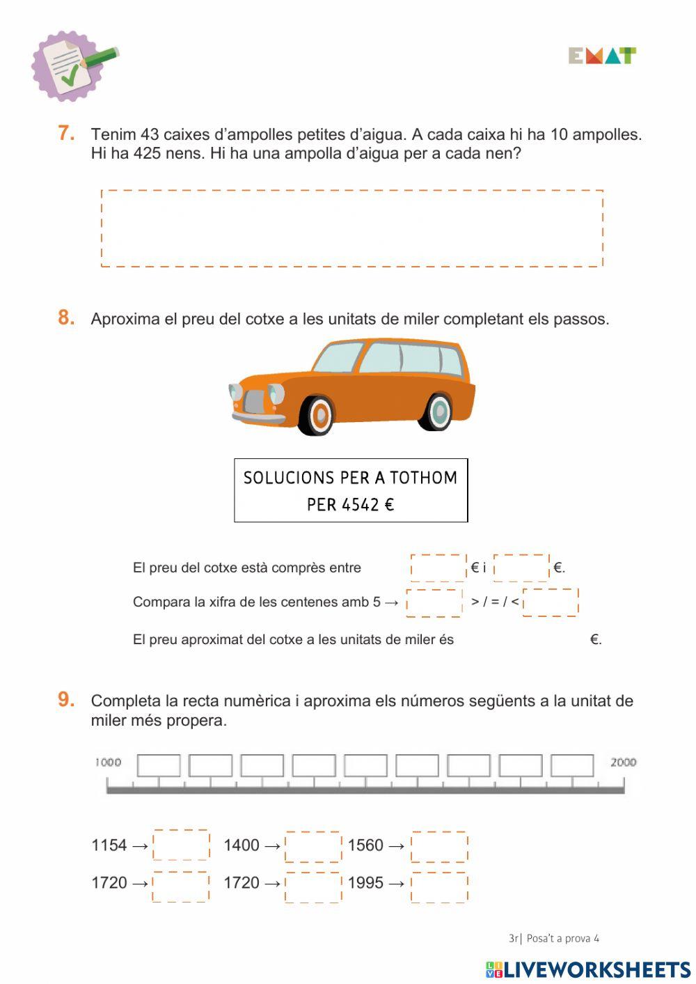 Posa't a prova 4-4. EMAT4