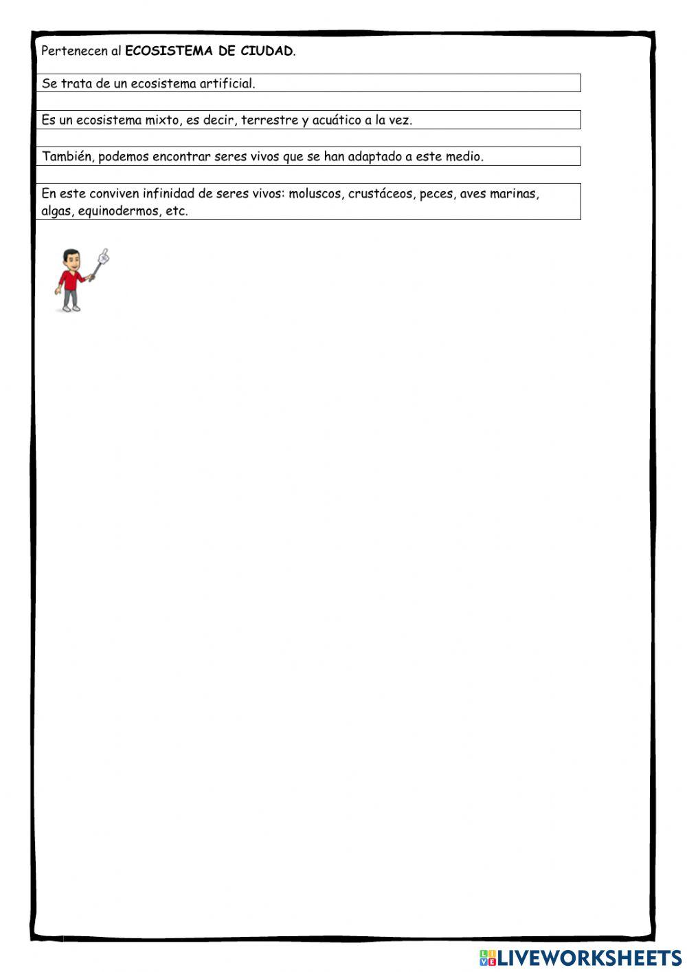 Tipos de ecosistemas Tipos de ecosistemas