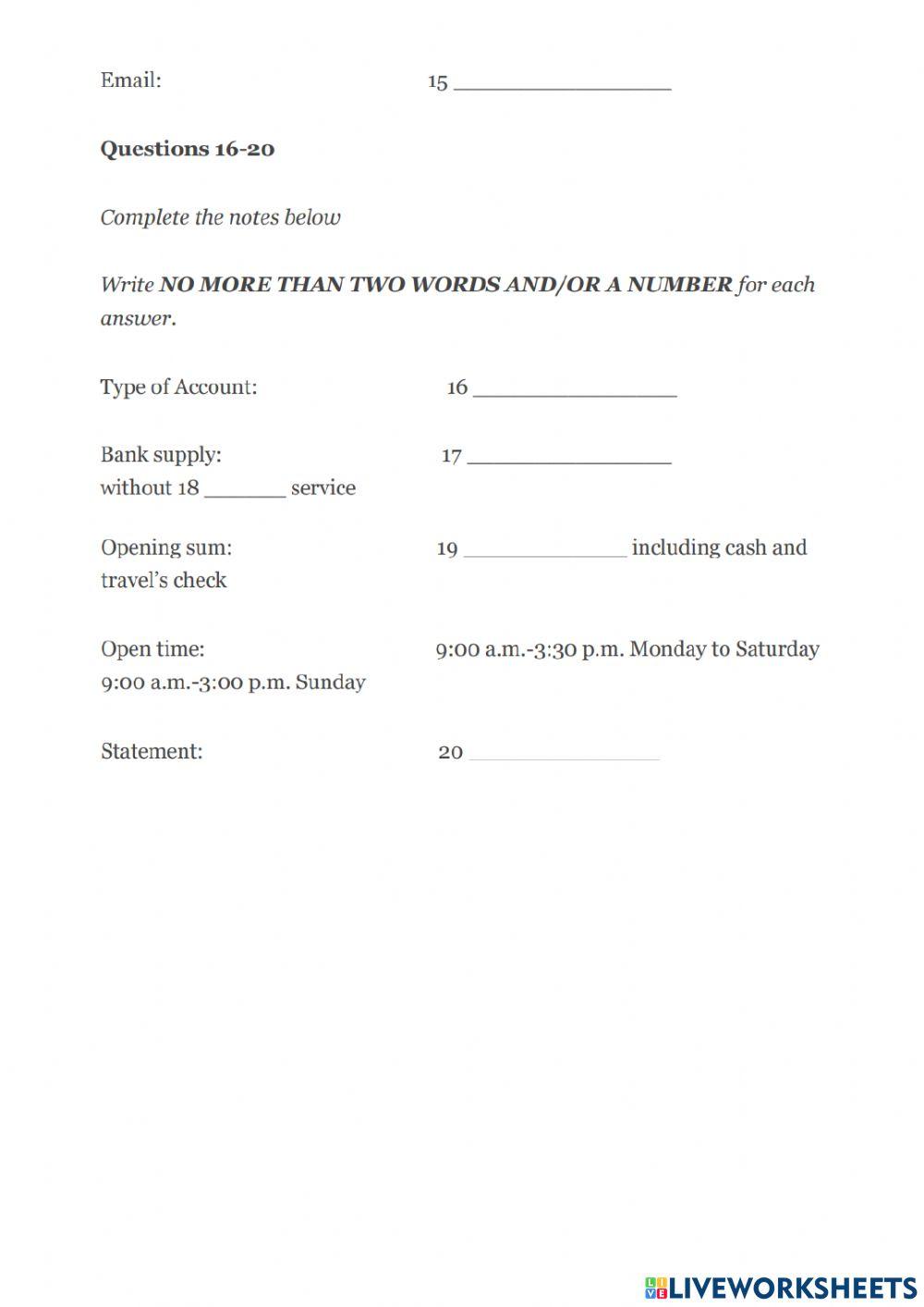 Listening IELTS Test 2