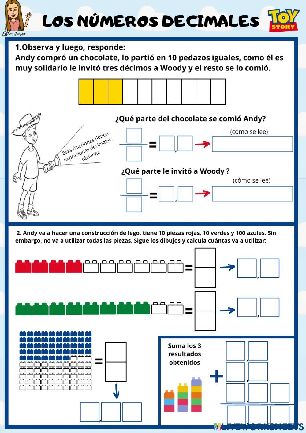 Los números decimales (problemas)