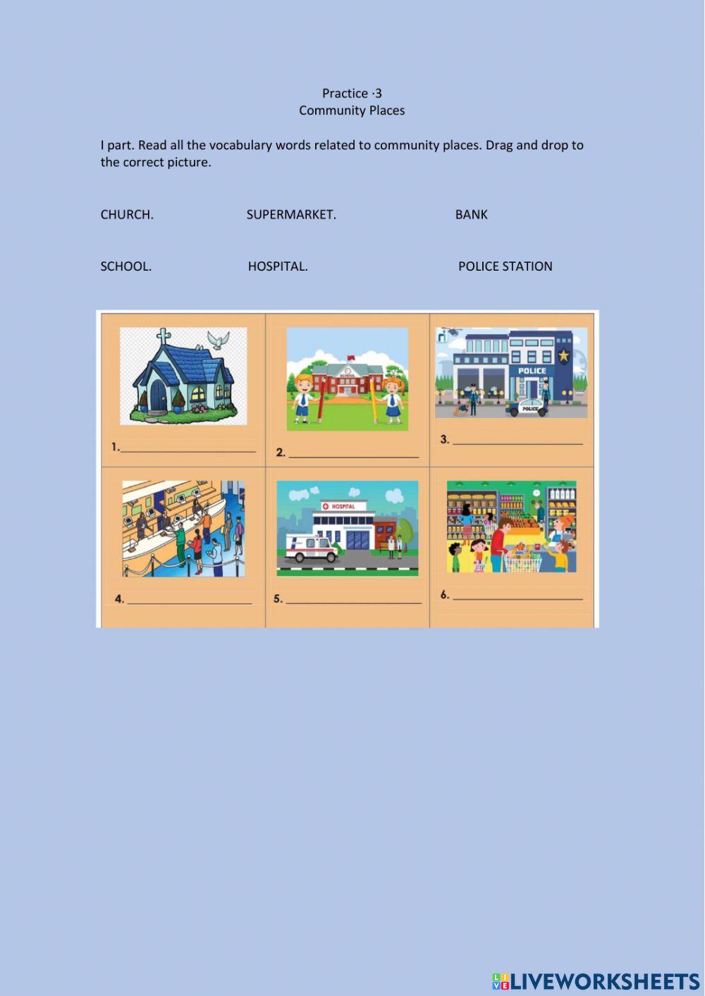 Communiy Places Practice 3