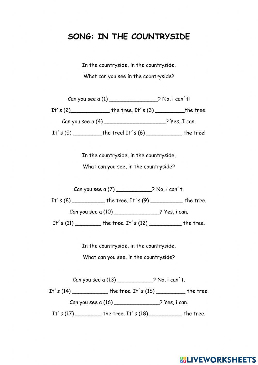 In the countryside song