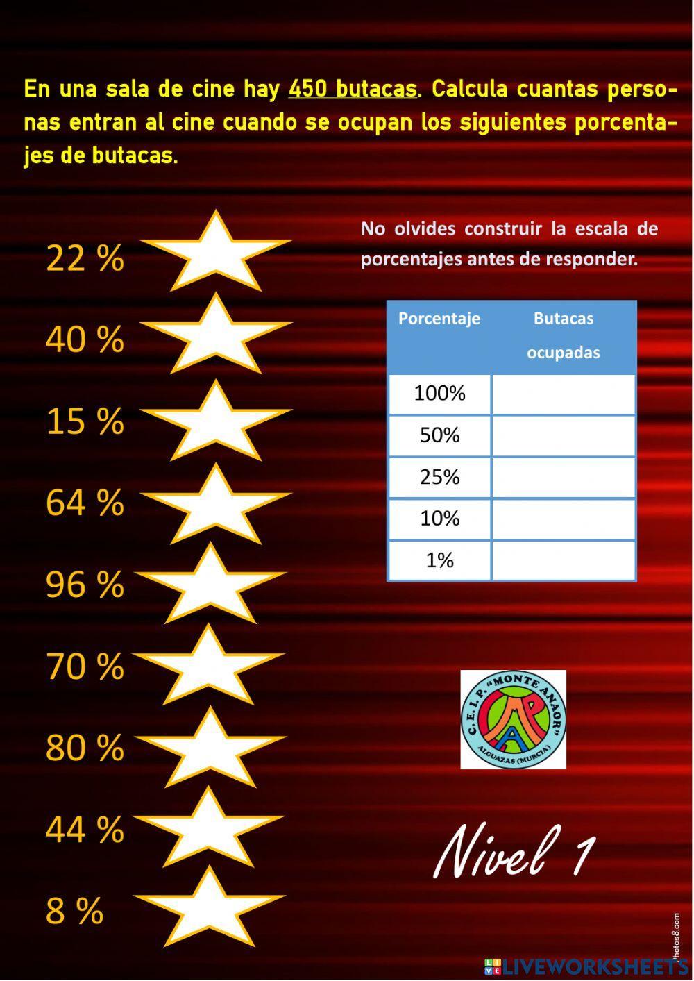 Porcentaje de un número 1