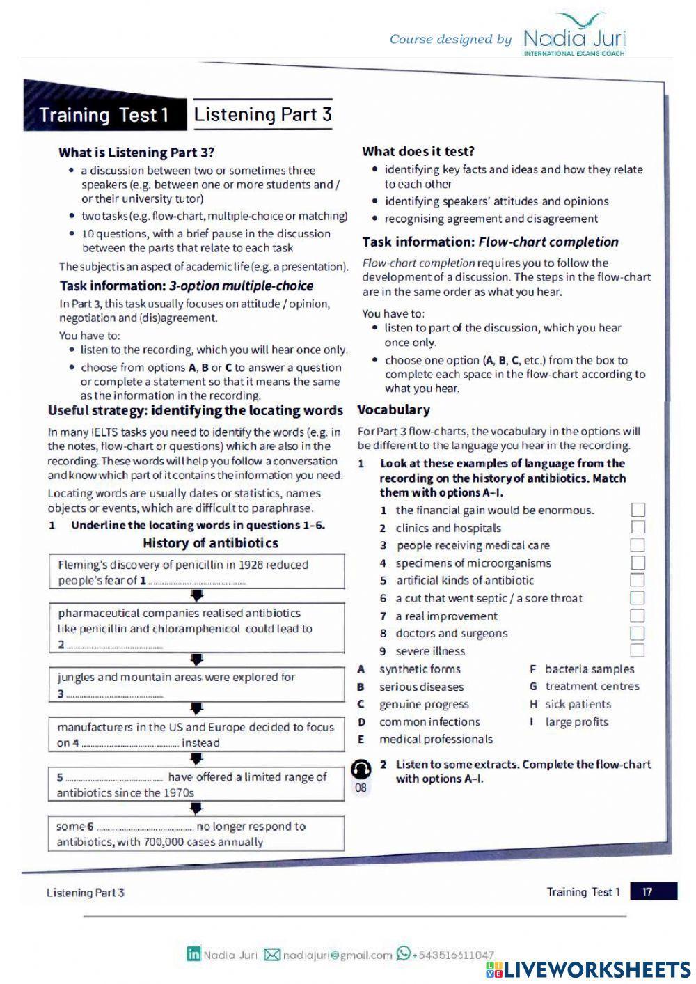 ITA TEST 1 LIST… | Free Interactive Worksheets | 7091078
