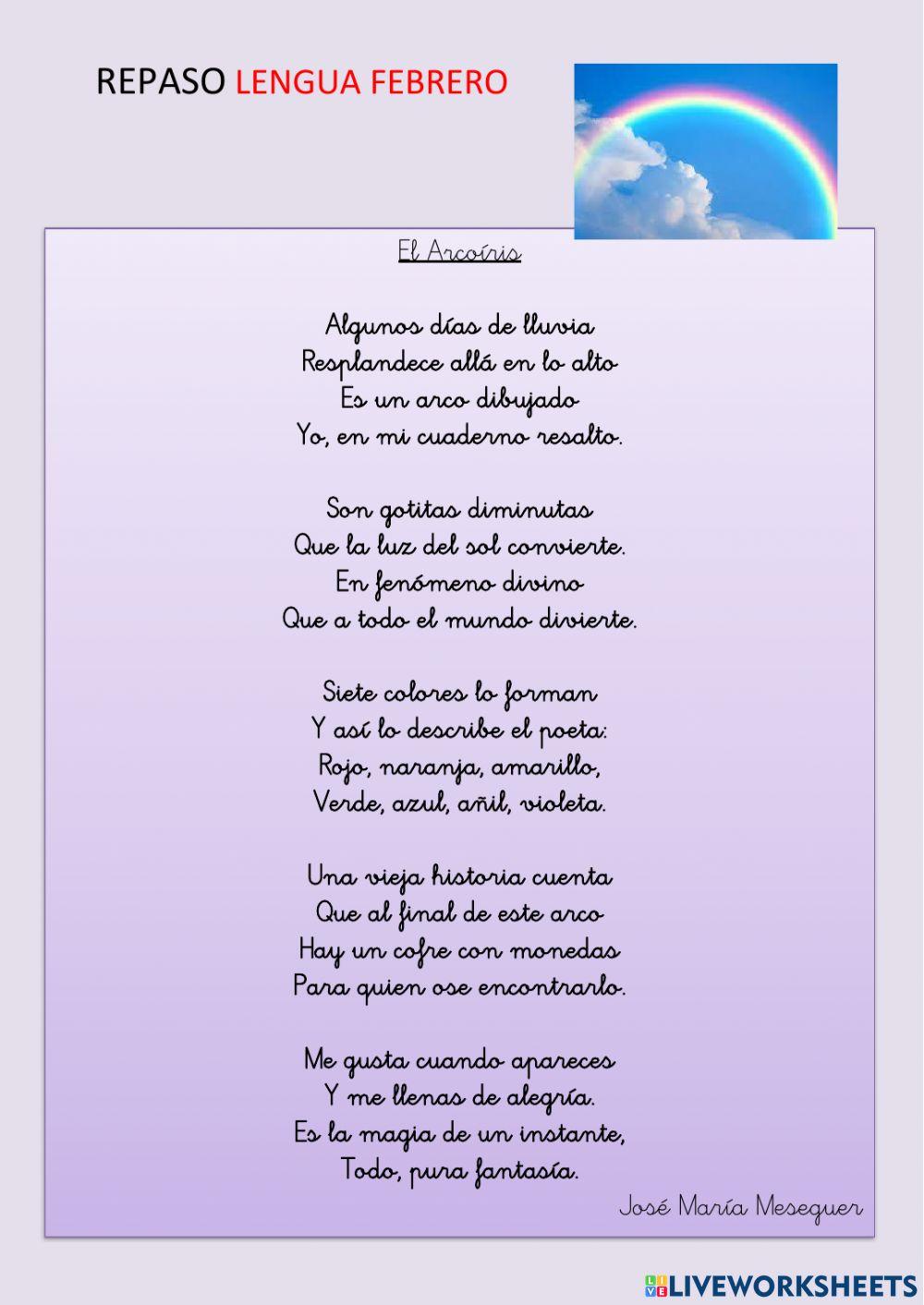 Ficha repaso examen lengua febrero