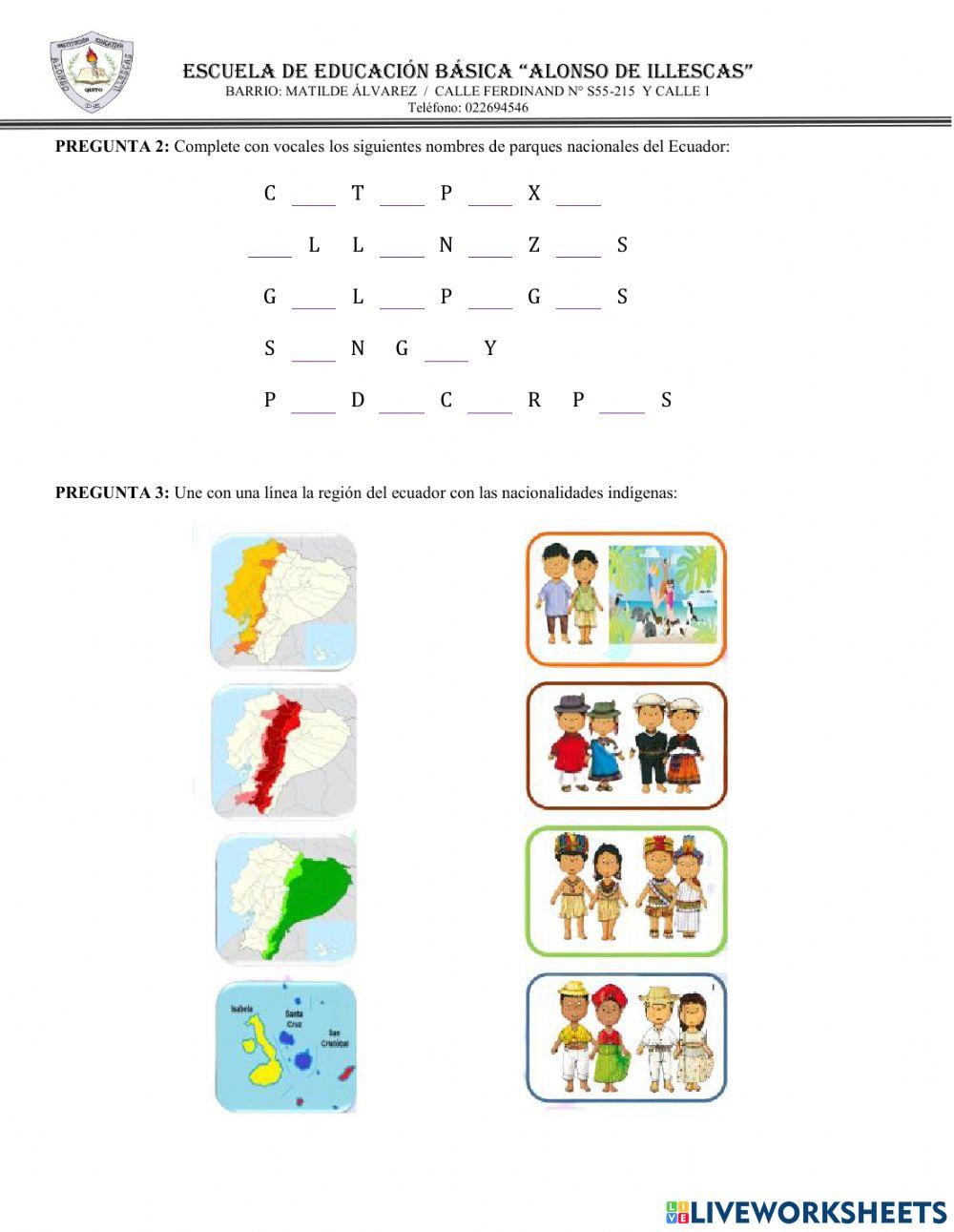Evaluacion quimestral