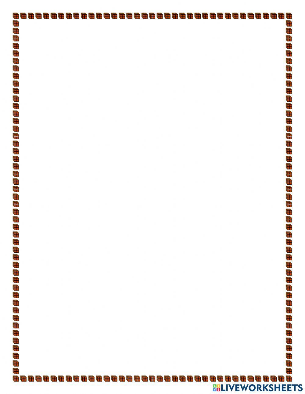 Parts of the house drag and drop