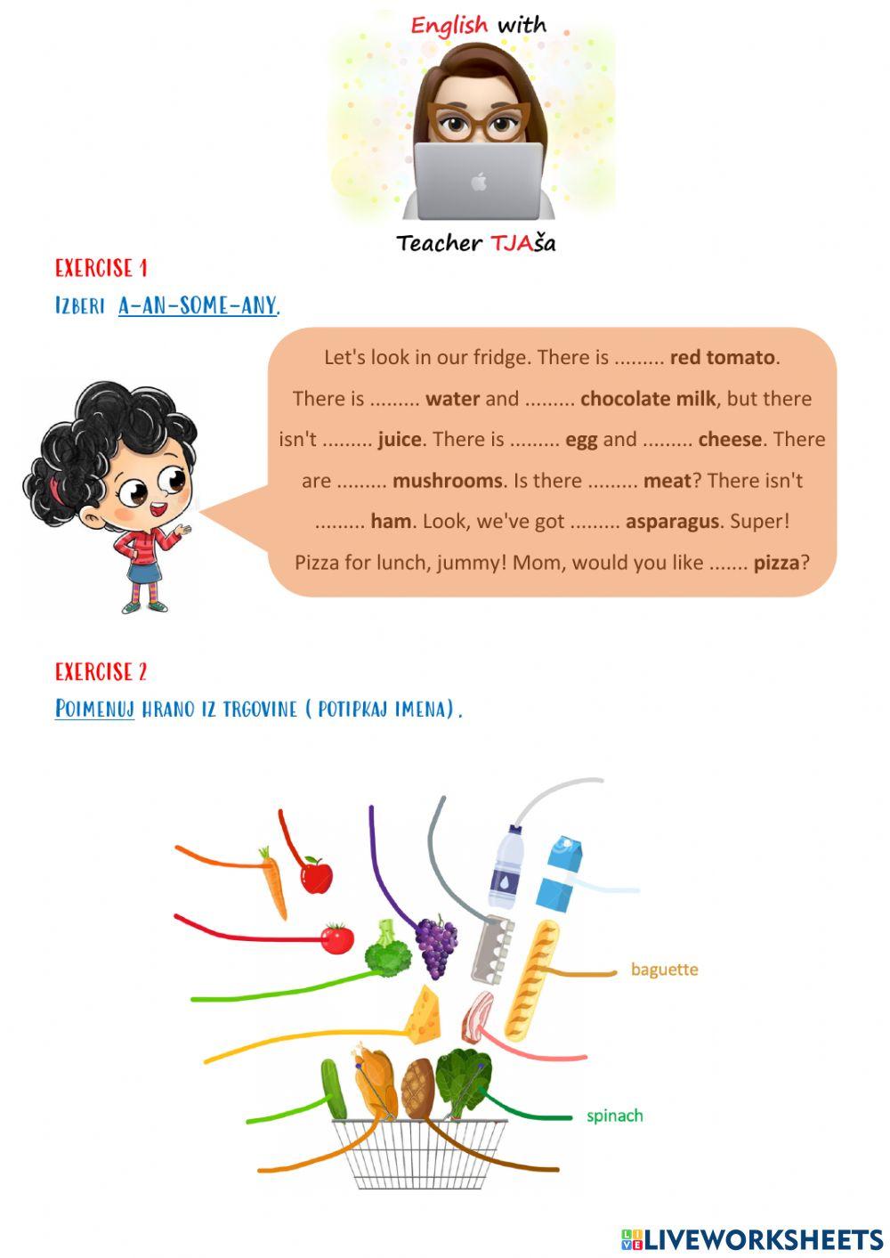 Food: Revision and Meals of the day