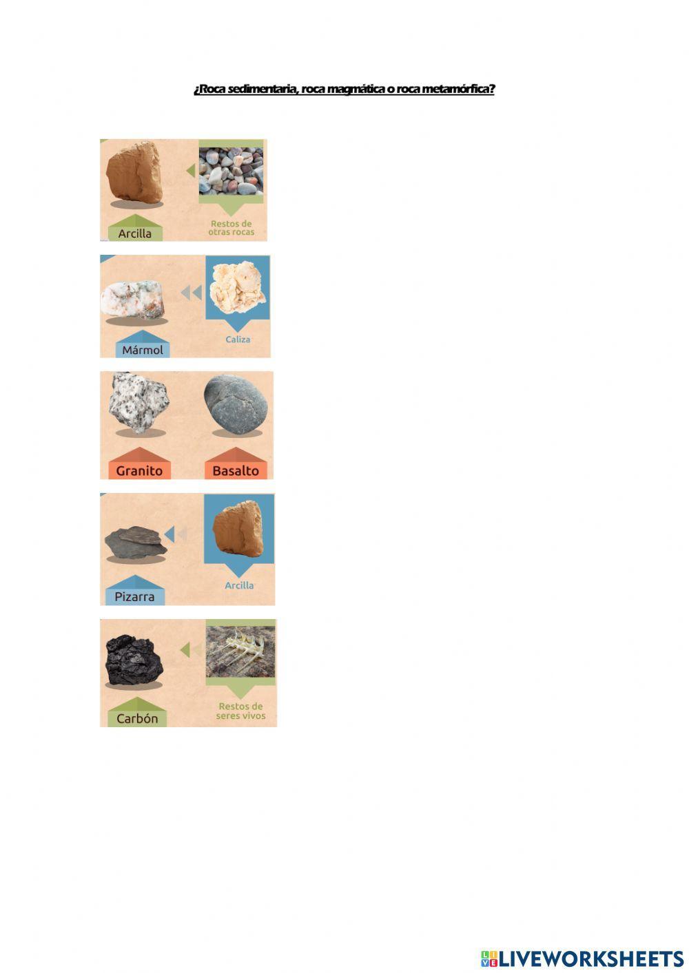 Tipos de roca