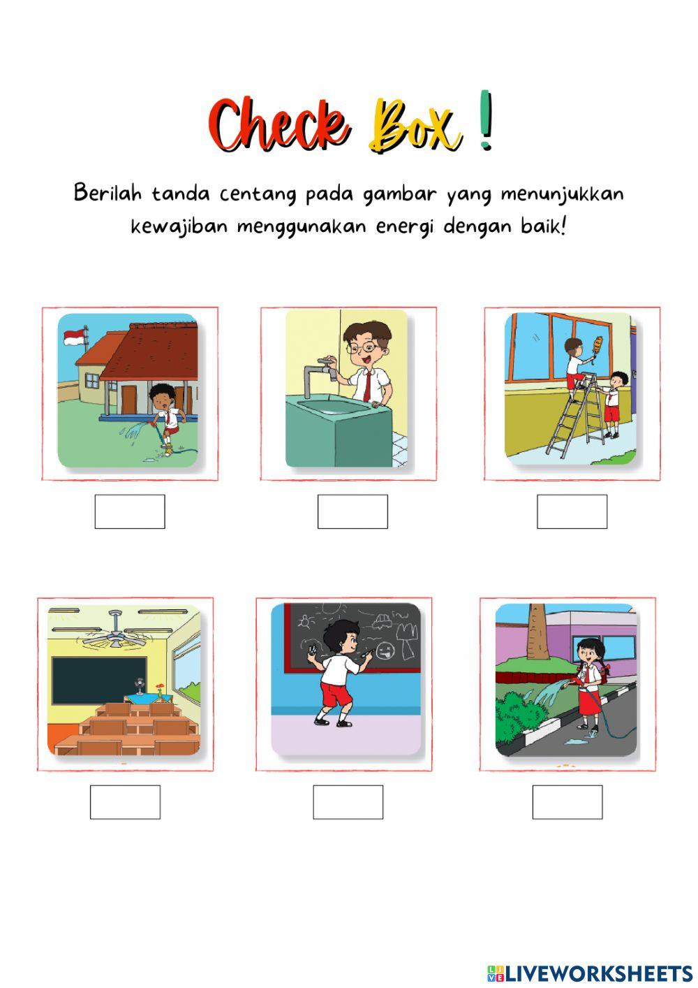 Check box worksheet for GRADE 3 | Live Worksheets