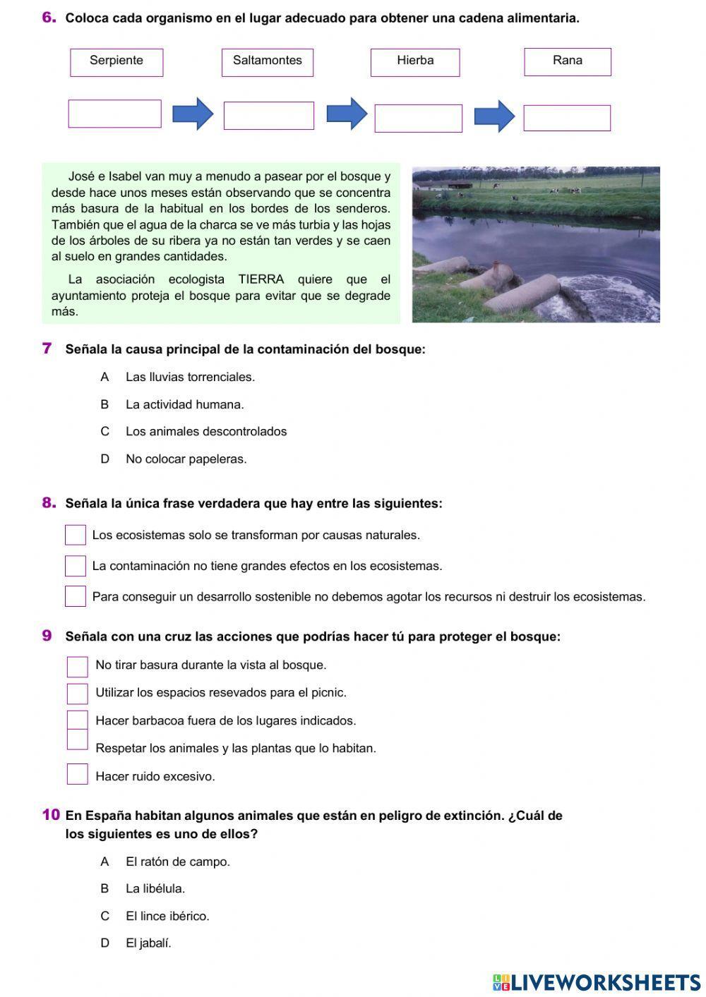 UDI 3 Los ecosistemas. Ciencias