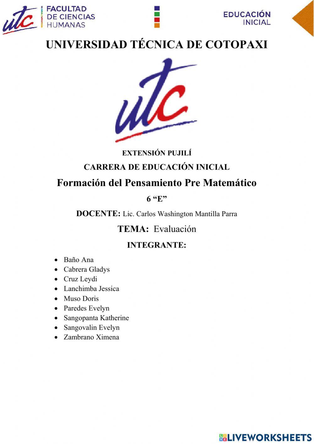 Evaluacion-Hacia la idea del problema