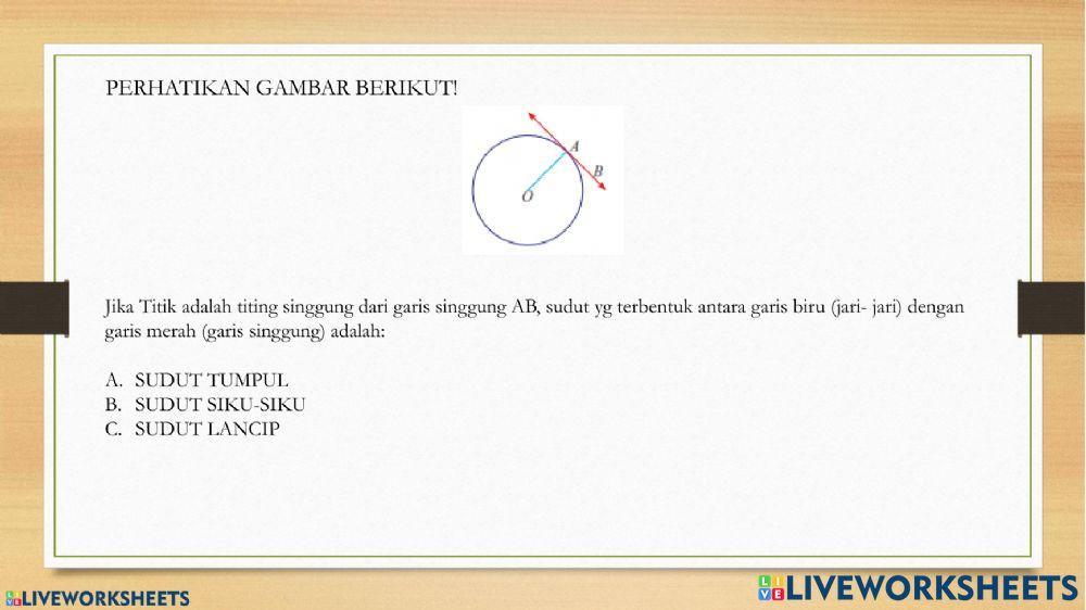 Garis Singgung Persekutuan Luar Lingkaran