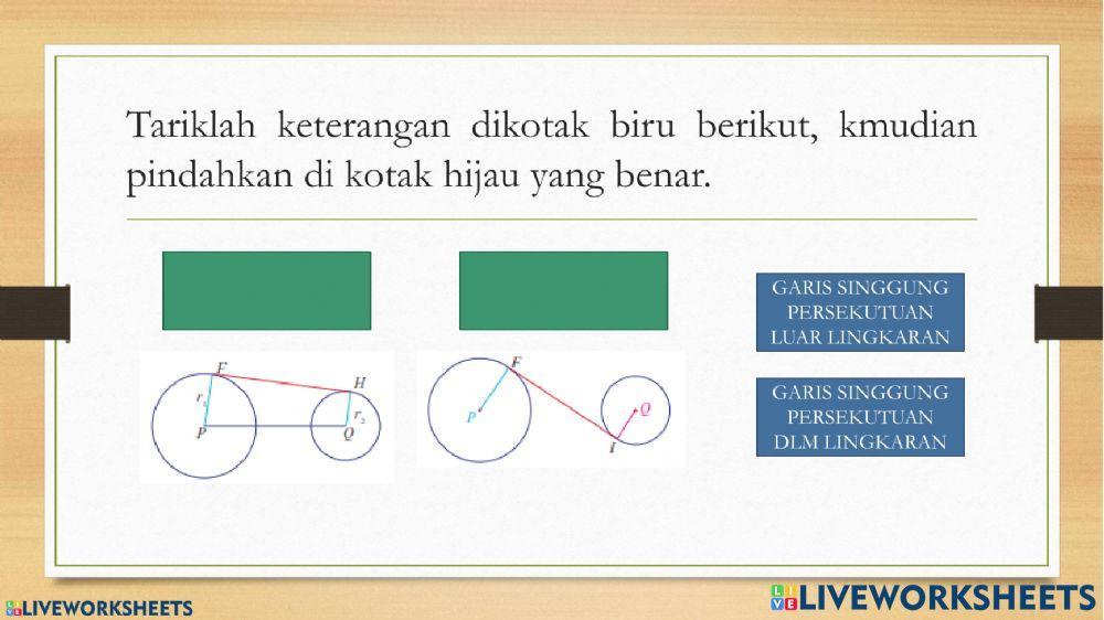 Garis Singgung Persekutuan Luar Lingkaran
