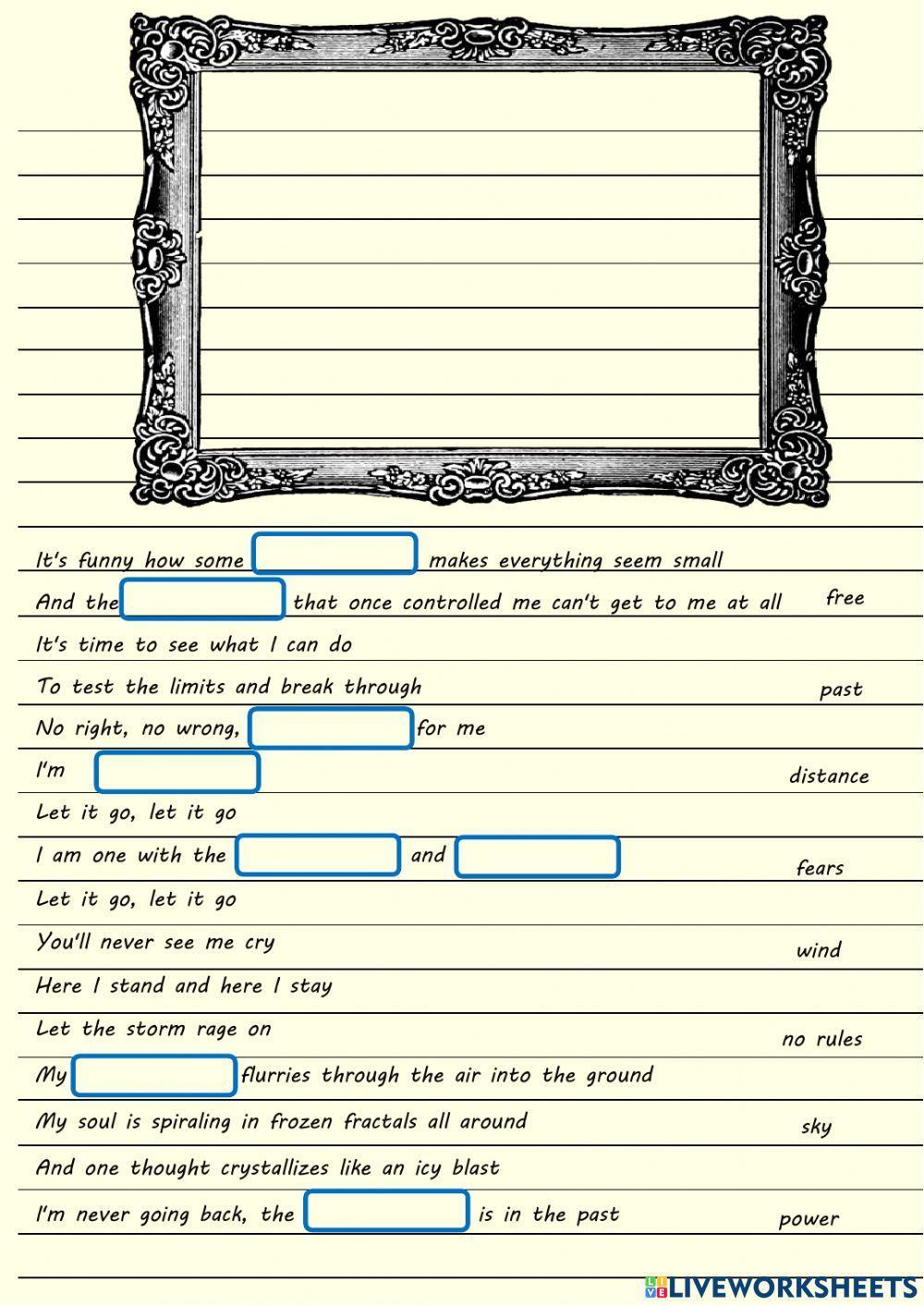 Let it go Disney's -Frozen-