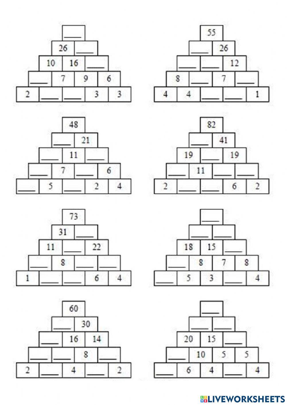 Calcoli piramidali semplici