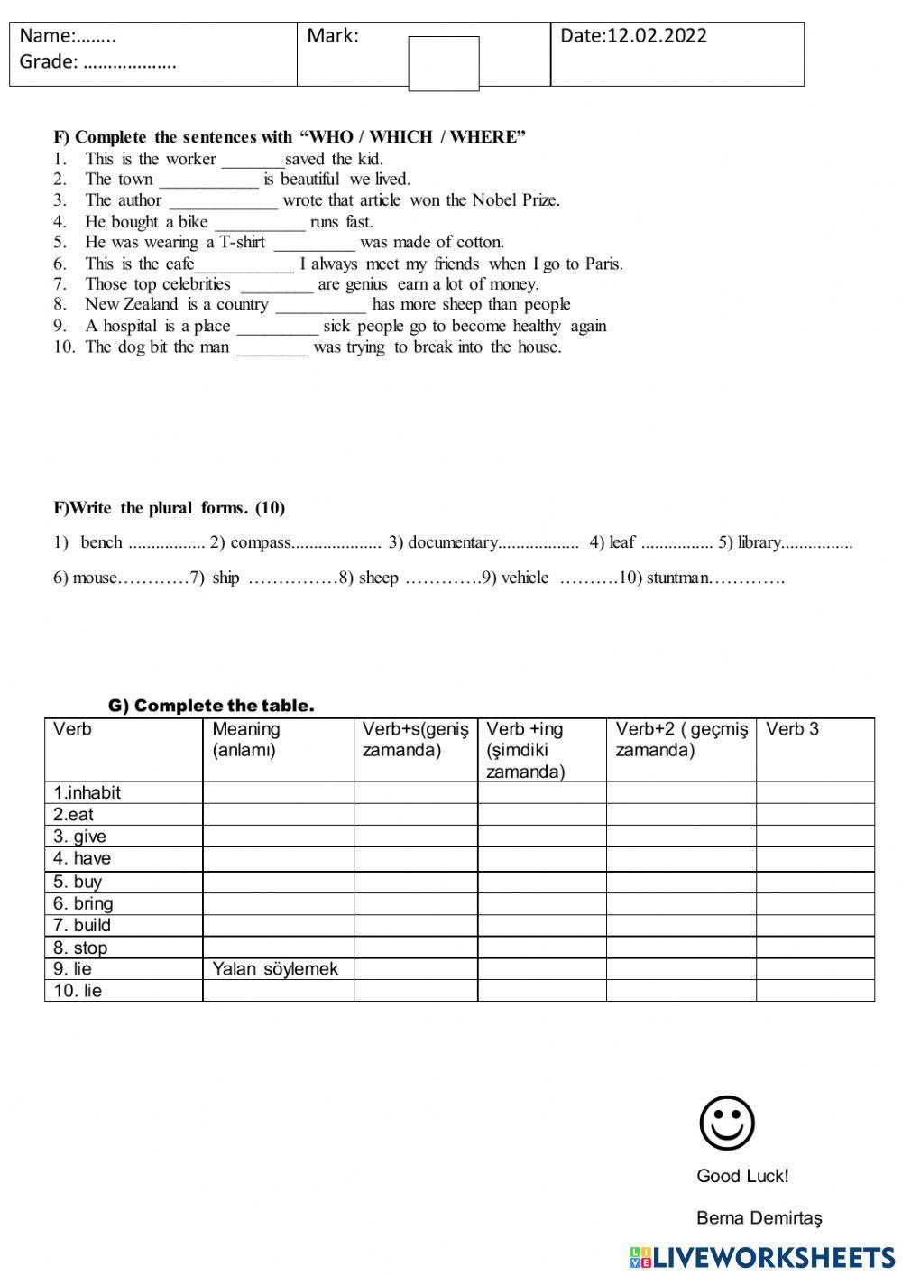 Quiz 12-Halil-February -2022